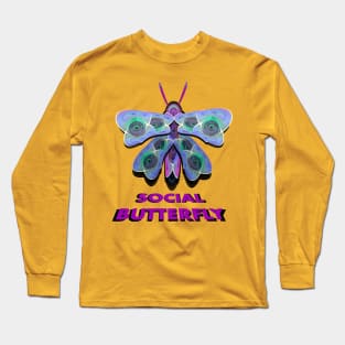 Social Butterfly Long Sleeve T-Shirt